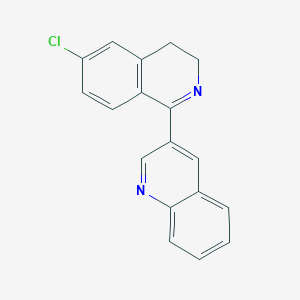 3-(6-Chloro-3,4-dihydroisoquinolin-1-yl)quinoline