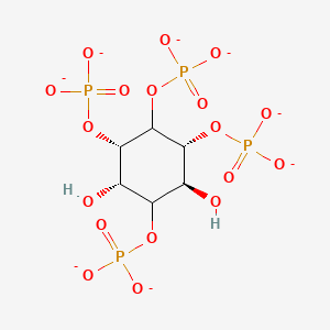 molecular formula C6H8O18P4-8 B1263335 1D-myo-inositol 1,3,4,5-tetrakisphosphate(8-) 