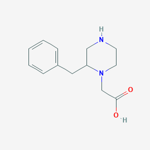 molecular formula C13H18N2O2 B12633356 2-(2-Benzylpiperazin-1-YL)acetic acid 