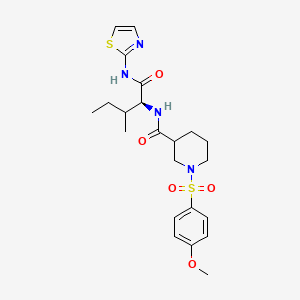 molecular formula C22H30N4O5S2 B12633368 C22H30N4O5S2 