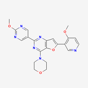 6-(4-Methoxypyridin-3-yl)-2-(2-methoxypyrimidin-5-yl)-4-morpholin-4-ylfuro[3,2-d]pyrimidine