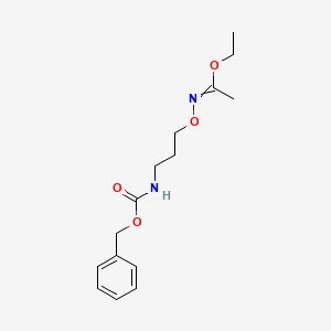 Ethyl N-(3-{[(benzyloxy)carbonyl]amino}propoxy)ethanimidate