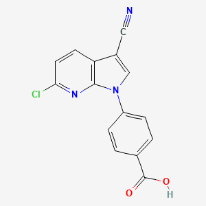 Benzoic acid, 4-(6-chloro-3-cyano-1H-pyrrolo[2,3-b]pyridin-1-yl)-