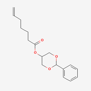 2-Phenyl-1,3-dioxan-5-yl hept-6-enoate