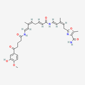 molecular formula C32H38N4O7 B1263347 Ariakemicin B 