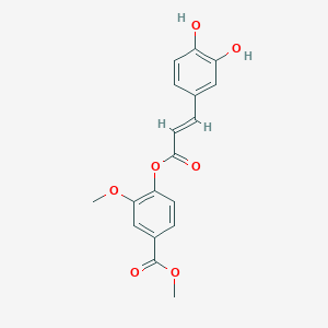 3-Methoxy-4-(3,4-dihydroxy-trans-cinnamoyloxy)benzoic acid methyl ester