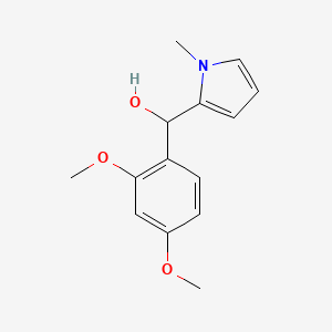 molecular formula C14H17NO3 B12633487 2,4-Dimethoxyphenyl-(1-methyl-2-pyrrolyl)methanol 