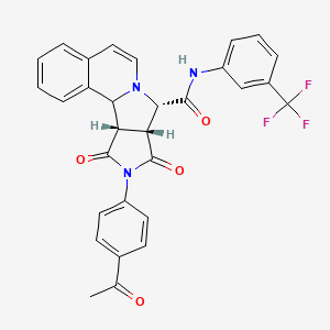 molecular formula C30H22F3N3O4 B12633500 C30H22F3N3O4 