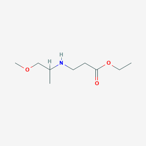 molecular formula C9H19NO3 B12633517 Ethyl 3-[(1-methoxypropan-2-yl)amino]propanoate 