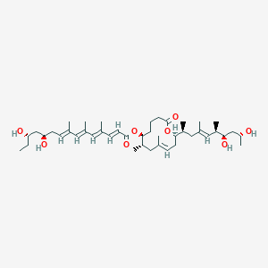 molecular formula C43H70O8 B1263356 Mycolactone E 