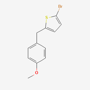 2-Bromo-5-[(4-methoxyphenyl)methyl]thiophene