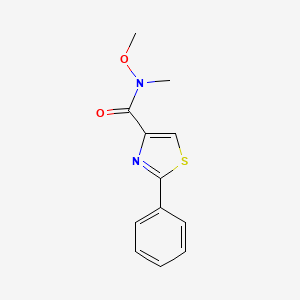 molecular formula C12H12N2O2S B12633578 N-methoxy-N-methyl-2-phenylthiazole-4-carboxamide CAS No. 1001669-22-2