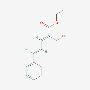 ethyl (2Z,4Z)-2-(bromomethyl)-5-chloro-5-phenylpenta-2,4-dienoate