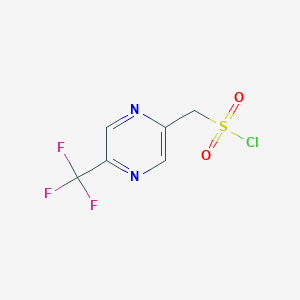 (5-(Trifluoromethyl)pyrazin-2-YL)methanesulfonyl chloride