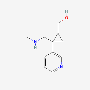 {2-[(Methylamino)methyl]-2-(pyridin-3-yl)cyclopropyl}methanol