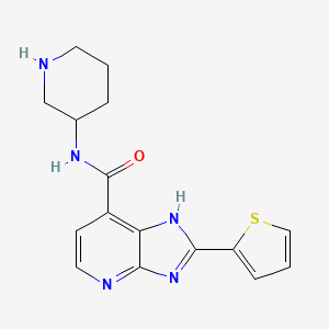 3H-Imidazo[4,5-b]pyridine-7-carboxamide, N-(3S)-3-piperidinyl-2-(2-thienyl)-