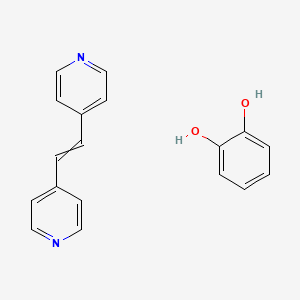 Benzene-1,2-diol;4-(2-pyridin-4-ylethenyl)pyridine