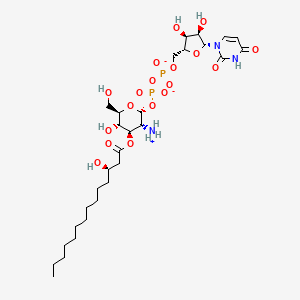 UDP-3-O-[(3R)-3-hydroxytetradecanoyl]-alpha-D-glucosamine(1-)