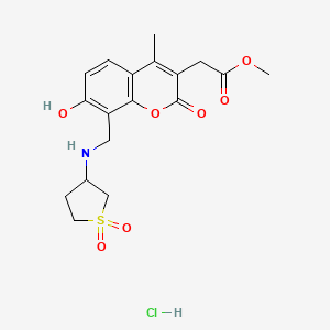 molecular formula C18H22ClNO7S B12633672 C18H22ClNO7S 