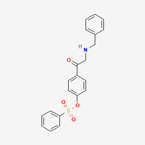 4-(N-Benzylglycyl)phenyl benzenesulfonate