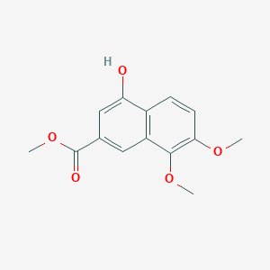 2-Naphthalenecarboxylic acid, 4-hydroxy-7,8-dimethoxy-, methyl ester