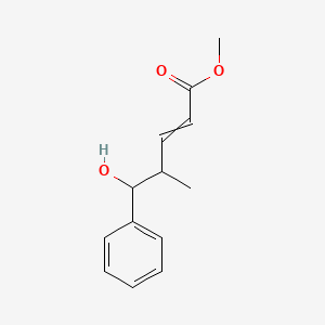 molecular formula C13H16O3 B12633737 Methyl 5-hydroxy-4-methyl-5-phenylpent-2-enoate CAS No. 919296-33-6