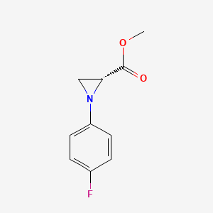 (r)-Methyl 1-(4-fluorophenyl)aziridine-2-carboxylate