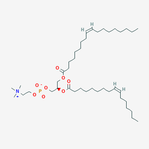 molecular formula C42H80NO8P B1263377 1-[(9Z)-十八碳烯酰]-2-[(9Z)-十六碳烯酰]-sn-甘油-3-磷酸胆碱 