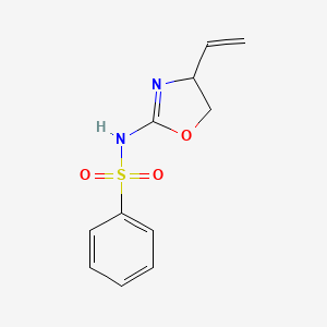 molecular formula C11H12N2O3S B12633786 N-(4-ethenyl-4,5-dihydro-1,3-oxazol-2-yl)benzenesulfonamide CAS No. 921766-36-1