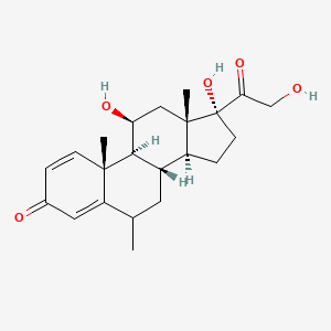 molecular formula C22H30O5 B1263380 6-甲基泼尼松 CAS No. 6923-42-8