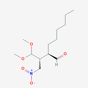 (2R)-2-[(2R)-1,1-dimethoxy-3-nitropropan-2-yl]octanal