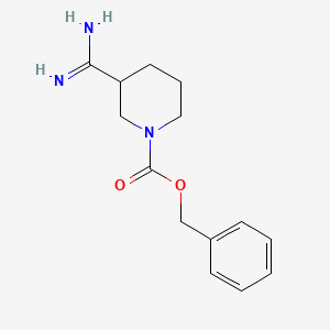 molecular formula C14H19N3O2 B12633813 Benzyl 3-carbamimidoylpiperidine-1-carboxylate 