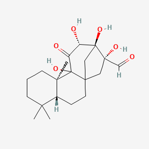 (4R,9R,12R,13S,14R)-10,12,13,14-tetrahydroxy-5,5,9-trimethyl-11-oxotetracyclo[11.2.1.01,10.04,9]hexadecane-14-carbaldehyde