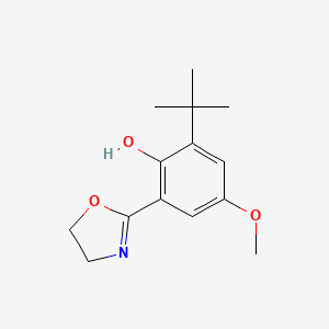 molecular formula C14H19NO3 B12633822 2-Tert-butyl-4-methoxy-6-(1,3-oxazolidin-2-ylidene)cyclohexa-2,4-dien-1-one CAS No. 918870-89-0