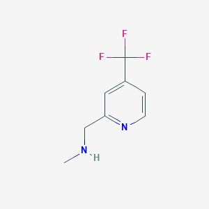 molecular formula C8H9F3N2 B12633838 Methyl-(4-trifluoromethyl-pyridin-2-ylmethyl)-amine 