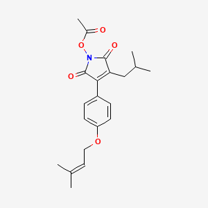 molecular formula C21H25NO5 B1263386 安特罗肉桂素 A CAS No. 1030612-01-1