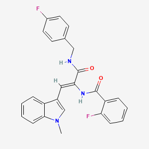 molecular formula C26H21F2N3O2 B12633892 C26H21F2N3O2 