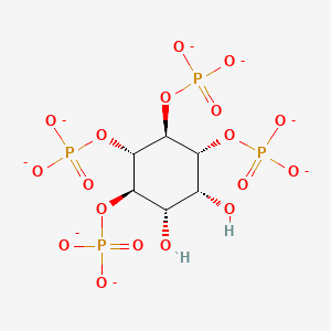 molecular formula C6H8O18P4-8 B1263395 1D-肌醇 1,4,5,6-四磷酸(8-) 