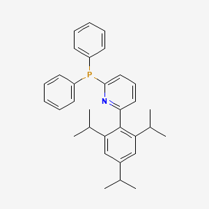 molecular formula C32H36NP B12633962 2-(Diphenylphosphanyl)-6-[2,4,6-tri(propan-2-yl)phenyl]pyridine CAS No. 919091-19-3