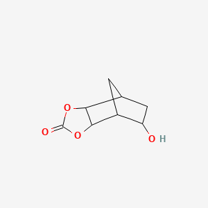 molecular formula C8H10O4 B12633966 5-Hydroxyhexahydro-2H-4,7-methano-1,3-benzodioxol-2-one CAS No. 921931-13-7