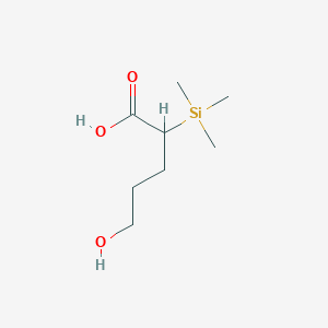 molecular formula C8H18O3Si B12633973 5-Hydroxy-2-(trimethylsilyl)pentanoic acid CAS No. 1001198-62-4