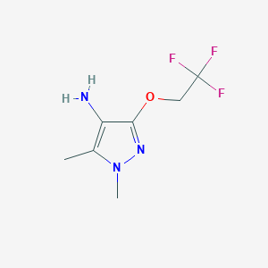 1,5-dimethyl-3-(2,2,2-trifluoroethoxy)-1H-pyrazol-4-amine