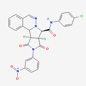 molecular formula C26H18ClN5O5 B12633997 C26H18ClN5O5 