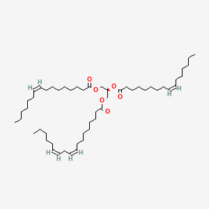 molecular formula C53H94O6 B1263400 TG(16:1(9Z)/16:1(9Z)/18:2(9Z,12Z))[iso3] 