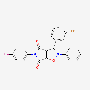 3-(3-bromophenyl)-5-(4-fluorophenyl)-2-phenyldihydro-2H-pyrrolo[3,4-d][1,2]oxazole-4,6(3H,5H)-dione