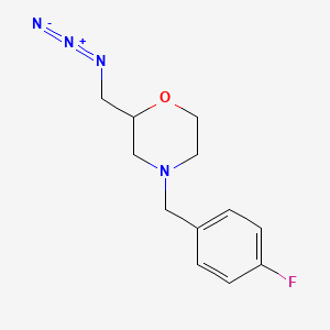 molecular formula C12H15FN4O B12634027 2-(Azidomethyl)-4-[(4-fluorophenyl)methyl]morpholine CAS No. 921212-09-1