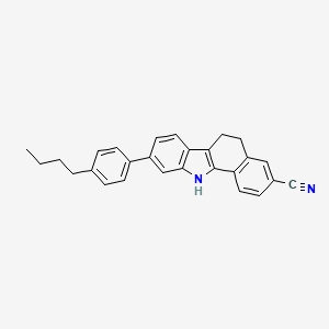 9-(4-Butylphenyl)-6,11-dihydro-5H-benzo[a]carbazole-3-carbonitrile