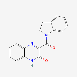 molecular formula C17H13N3O2 B12634044 3-(2,3-dihydroindole-1-carbonyl)-1H-quinoxalin-2-one 