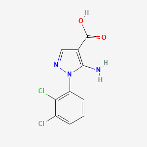 molecular formula C10H7Cl2N3O2 B12634049 5-Amino-1-(2,3-dichlorophenyl)pyrazole-4-carboxylic acid 