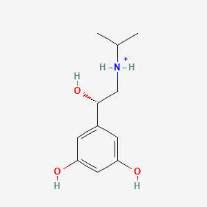 molecular formula C11H18NO3+ B1263407 (S)-orciprenaline(1+) 